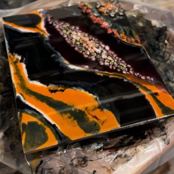 Wall Decoration with Small Pearls